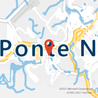 Mapa com localização da Agência AC PONTE NOVA