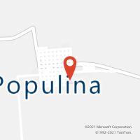 Mapa com localização da Agência AC POPULINA