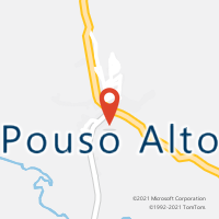 Mapa com localização da Agência AC POUSO ALTO