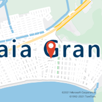 Mapa com localização da Agência AC PRAIA GRANDE