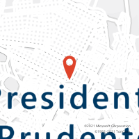 Mapa com localização da Agência AC PRESIDENTE PRUDENTE