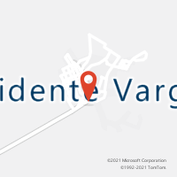 Mapa com localização da Agência AC PRESIDENTE VARGAS