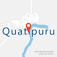 Mapa com localização da Agência AC QUATIPURU