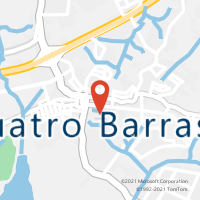 Mapa com localização da Agência AC QUATRO BARRAS