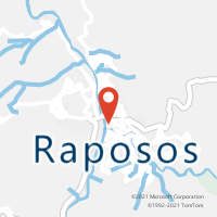 Mapa com localização da Agência AC RAPOSOS