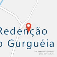 Mapa com localização da Agência AC REDENCAO DO GURGUEIA