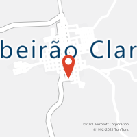Mapa com localização da Agência AC RIBEIRAO CLARO