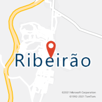 Mapa com localização da Agência AC RIBEIRAO
