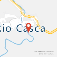 Mapa com localização da Agência AC RIO CASCA