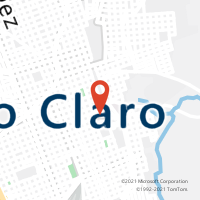 Mapa com localização da Agência AC RIO CLARO