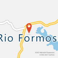 Mapa com localização da Agência AC RIO FORMOSO