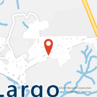 Mapa com localização da Agência AC RIO LARGO