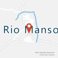 Mapa com localização da Agência AC RIO MANSO