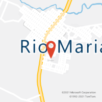 Mapa com localização da Agência AC RIO MARIA