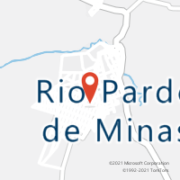 Mapa com localização da Agência AC RIO PARDO DE MINAS