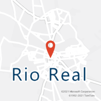 Mapa com localização da Agência AC RIO REAL