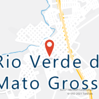 Mapa com localização da Agência AC RIO VERDE DE MATO GROSSO