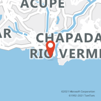 Mapa com localização da Agência AC RIO VERMELHO