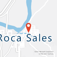 Mapa com localização da Agência AC ROCA SALES