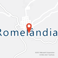 Mapa com localização da Agência AC ROMELANDIA