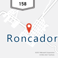 Mapa com localização da Agência AC RONCADOR