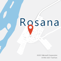 Mapa com localização da Agência AC ROSANA