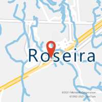 Mapa com localização da Agência AC ROSEIRA