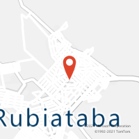 Mapa com localização da Agência AC RUBIATABA