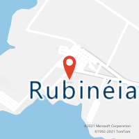 Mapa com localização da Agência AC RUBINEIA