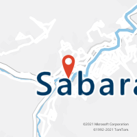 Mapa com localização da Agência AC SABARA