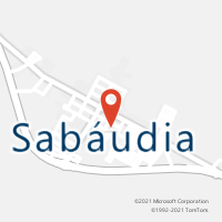 Mapa com localização da Agência AC SABAUDIA