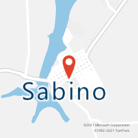 Mapa com localização da Agência AC SABINO