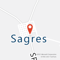 Mapa com localização da Agência AC SAGRES