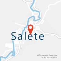Mapa com localização da Agência AC SALETE