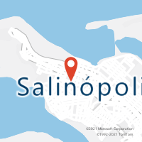 Mapa com localização da Agência AC SALINOPOLIS