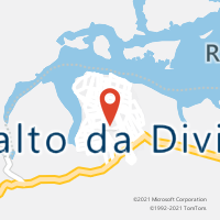 Mapa com localização da Agência AC SALTO DA DIVISA