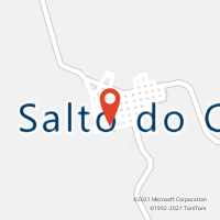 Mapa com localização da Agência AC SALTO DO CEU