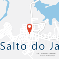 Mapa com localização da Agência AC SALTO DO JACUI