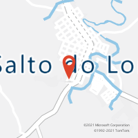 Mapa com localização da Agência AC SALTO DO LONTRA