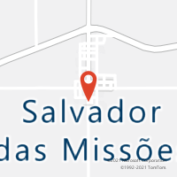 Mapa com localização da Agência AC SALVADOR DAS MISSOES