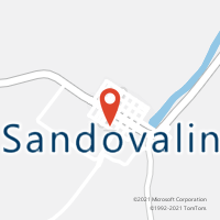 Mapa com localização da Agência AC SANDOVALINA