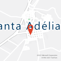 Mapa com localização da Agência AC SANTA ADELIA