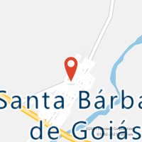 Mapa com localização da Agência AC SANTA BARBARA DE GOIAS
