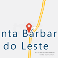 Mapa com localização da Agência AC SANTA BARBARA DO LESTE