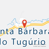 Mapa com localização da Agência AC SANTA BARBARA DO TUGURIO