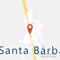 Mapa com localização da Agência AC SANTA BARBARA