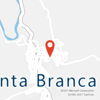 Mapa com localização da Agência AC SANTA BRANCA