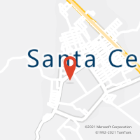 Mapa com localização da Agência AC SANTA CECILIA