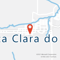 Mapa com localização da Agência AC SANTA CLARA DO SUL