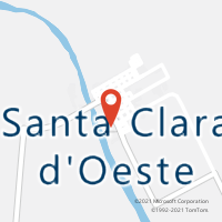Mapa com localização da Agência AC SANTA CLARA DOESTE